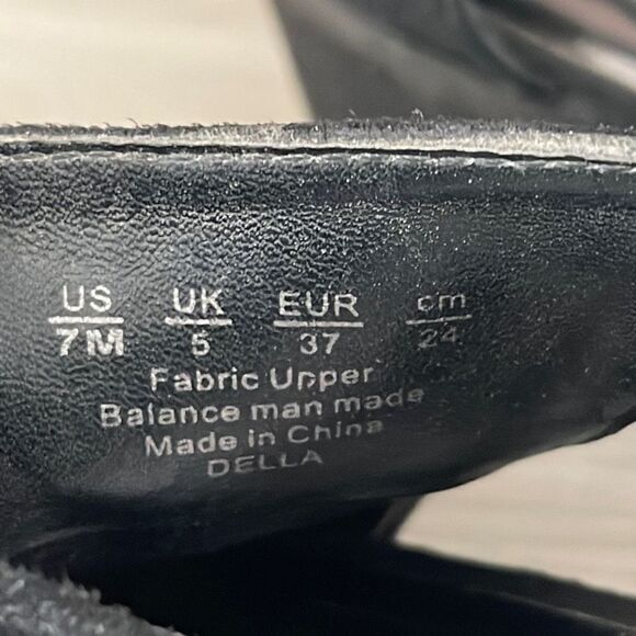 Carlos Santana Womens Sandals Boots DELLA Zip Closure Peep Toe Black Size 7 M - Picture 8 of 10